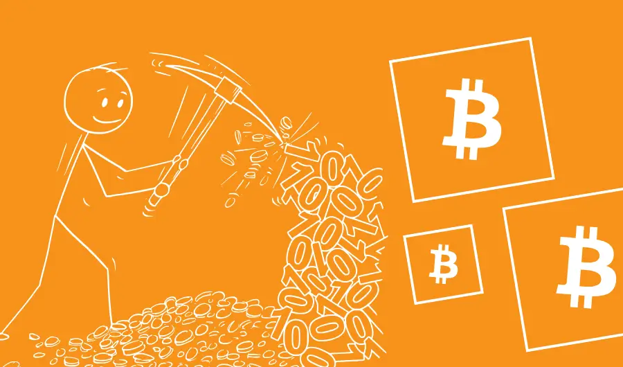 Illustration of Bitcoin mining